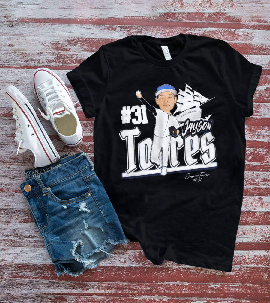 Jayson Torres #31 Seton Hall Pirates Baseball Signature T-Shirt