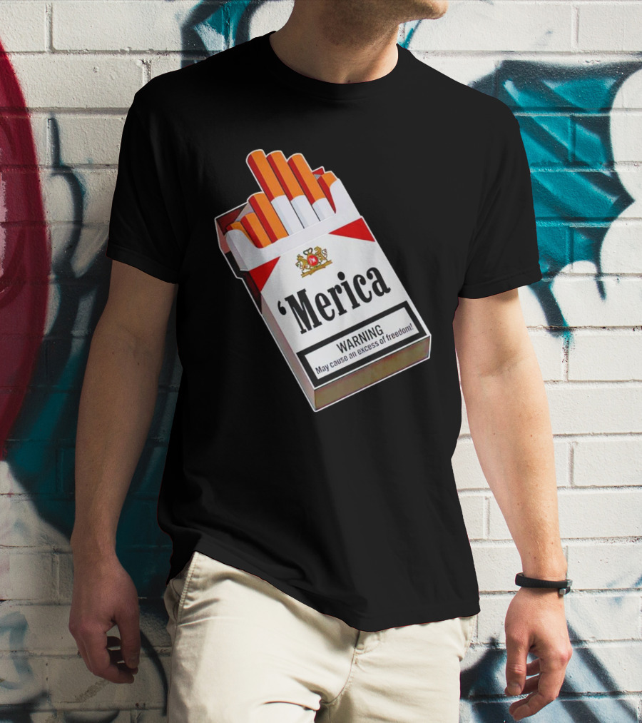Merica Marlboro Warning Excess Of Freedom T-Shirt