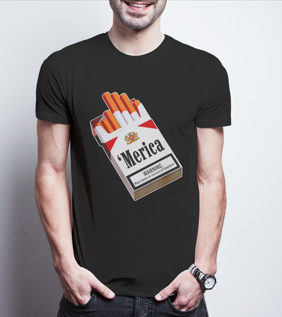 Merica Marlboro Warning Excess Of Freedom T-Shirt