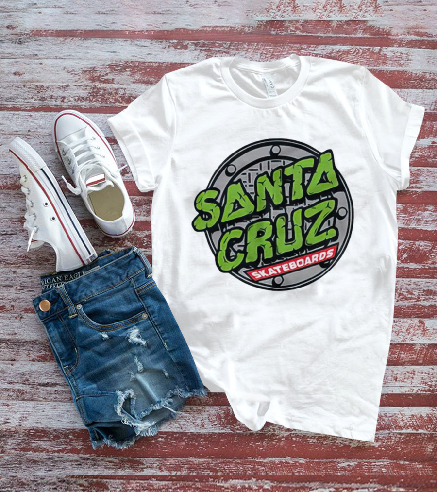 Santa Cruz Skateboards Teenage Mutant Ninja Turtles Manhole Cover T-Shirt