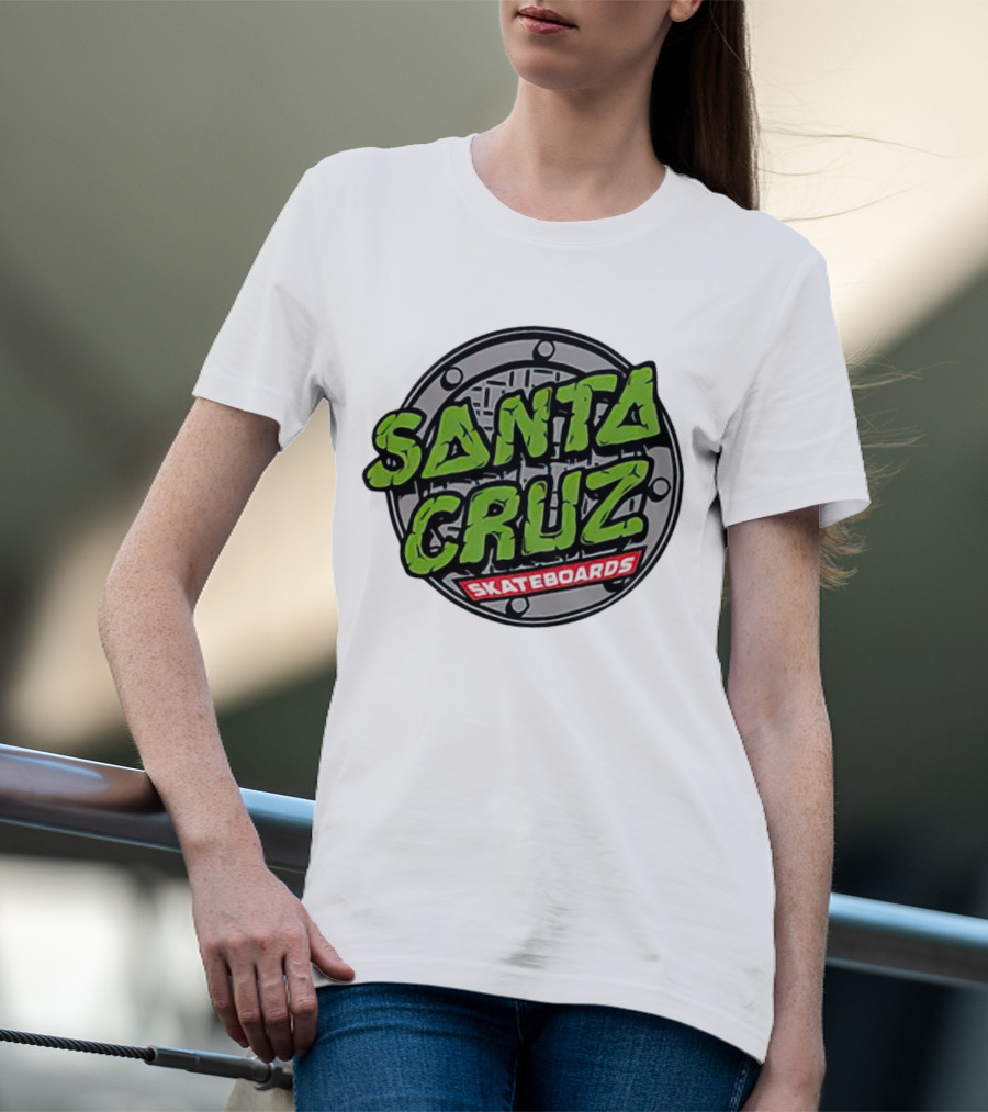 Santa Cruz Skateboards Teenage Mutant Ninja Turtles Manhole Cover T-Shirt
