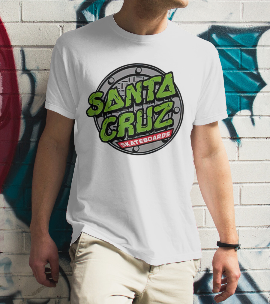 Santa Cruz Skateboards Teenage Mutant Ninja Turtles Manhole Cover T-Shirt