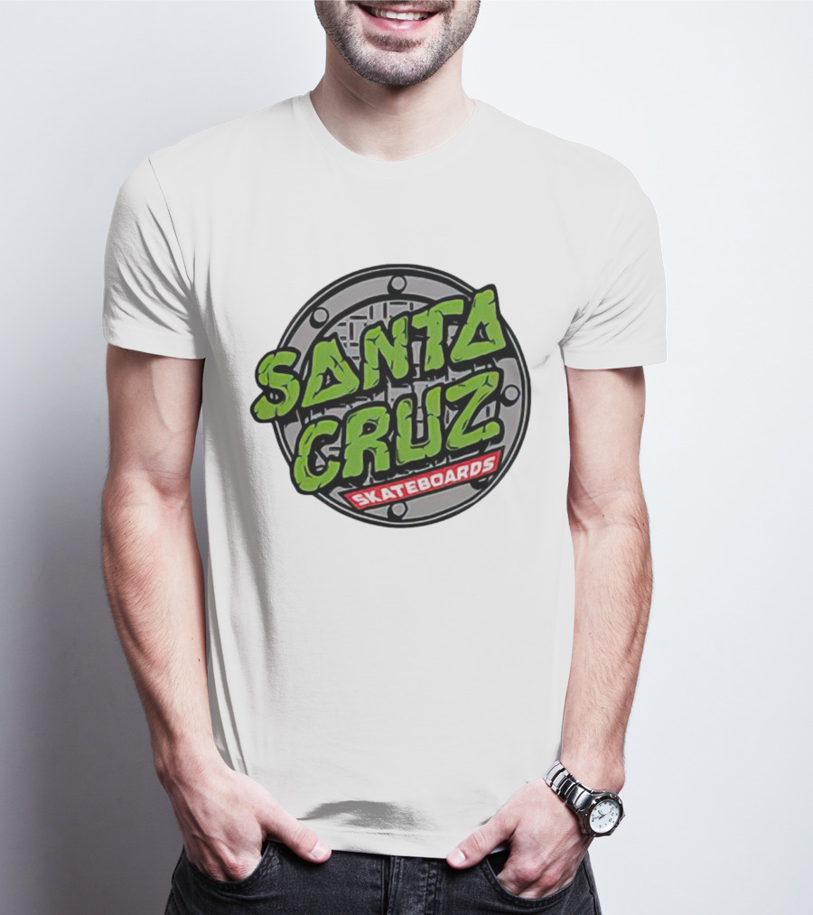 Santa Cruz Skateboards Teenage Mutant Ninja Turtles Manhole Cover T-Shirt