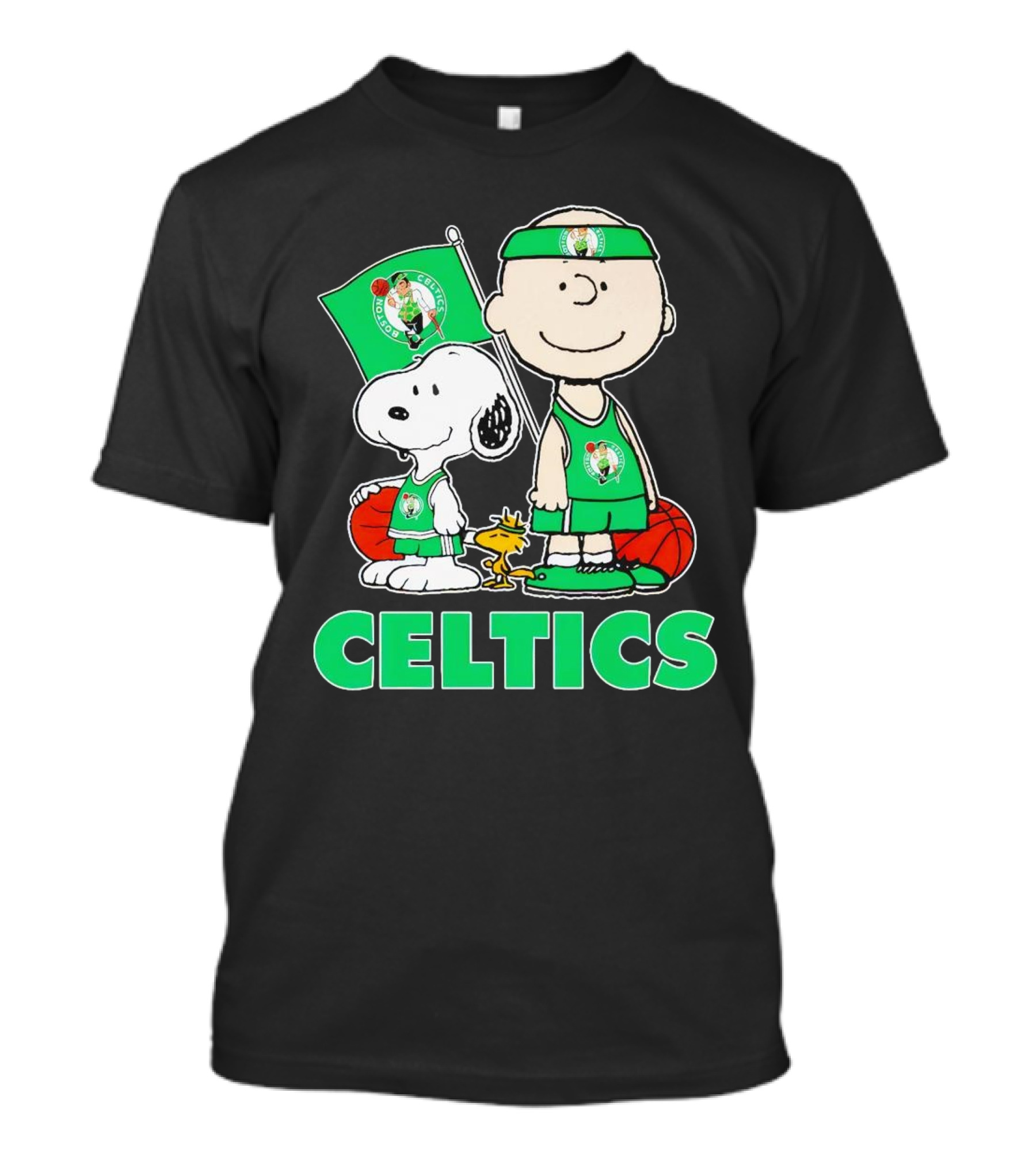 Celtics Snoopy And Charlie Brown Basketball Team Spirit T-Shirt