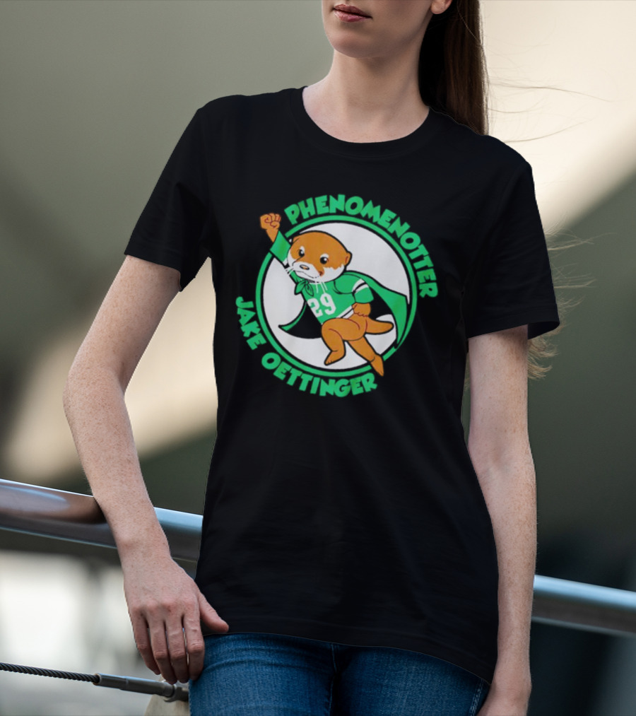 Dallas Stars Jake Oettinger Phenomenotter 29 Superhero Otter T-Shirt