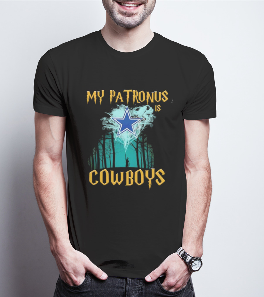 My Patronus Is Dallas Cowboys Star With Deer In Forest Scene T-Shirt