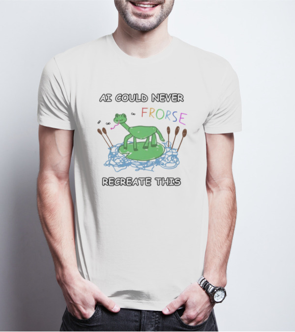 AI Could Never Frorse Recreate This Frorse With Paddles And Blue Scribbles T-Shirt