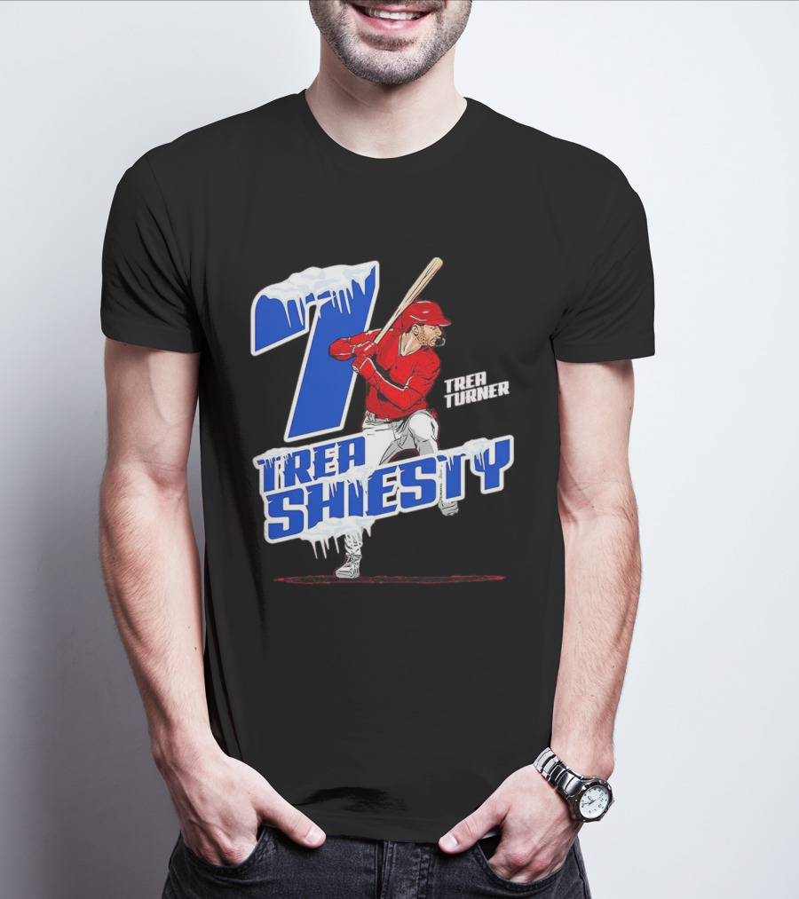 Trea Shiesty 7 Icy Trea Turner Philadelphia Phillies Baseball T-Shirt