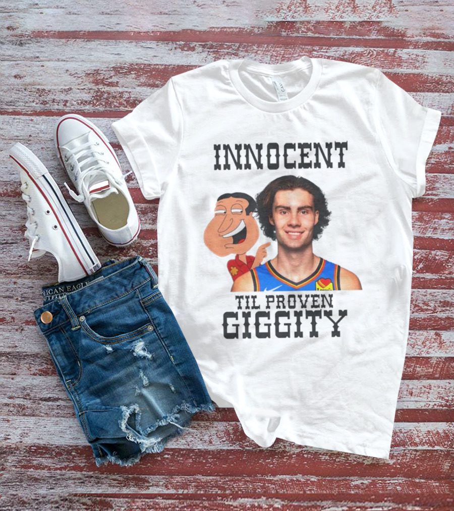 Innocent Til Proven Giggity Sports Jersey Family Guy Fusion T-Shirt