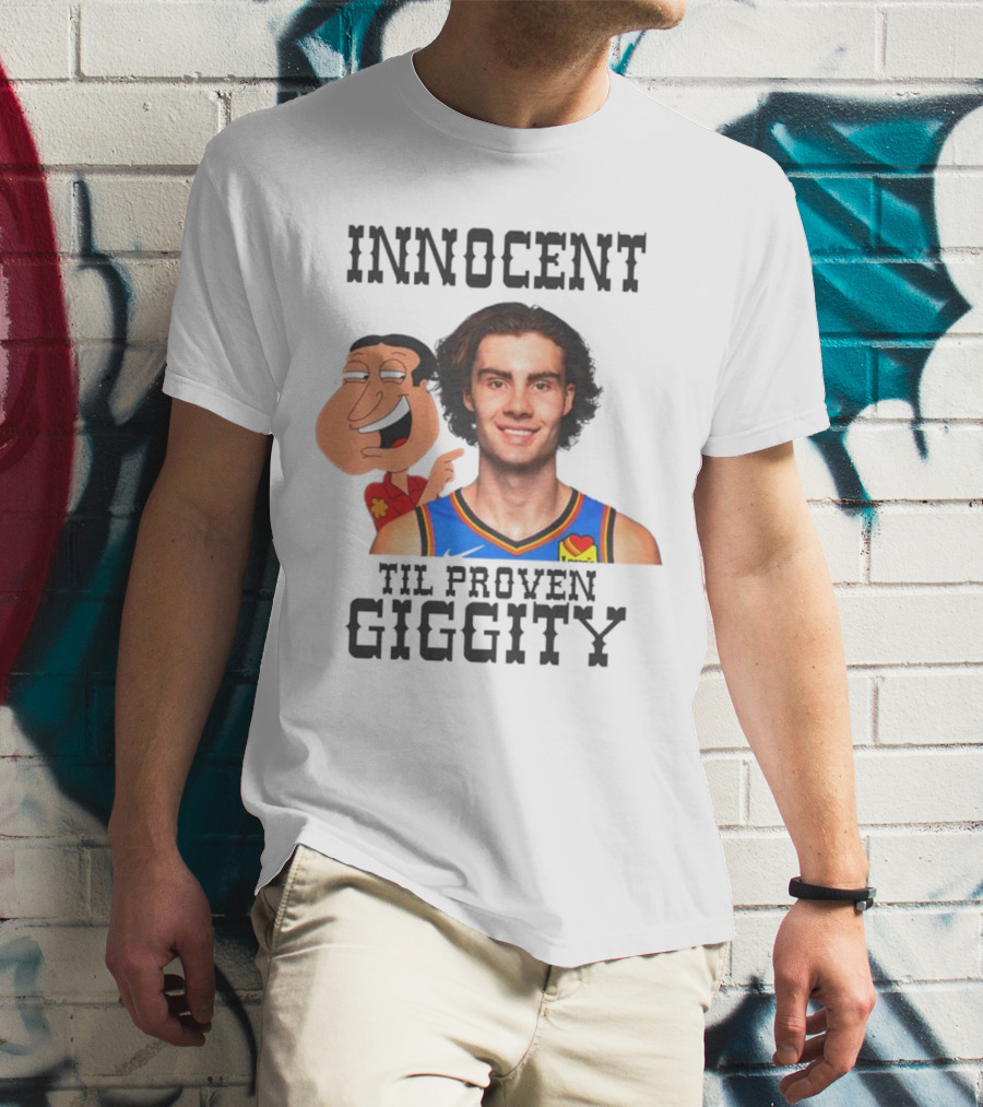 Innocent Til Proven Giggity Sports Jersey Family Guy Fusion T-Shirt