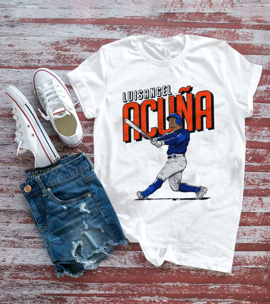 Luisangel Acuna Baseball Hitter Action T-Shirt
