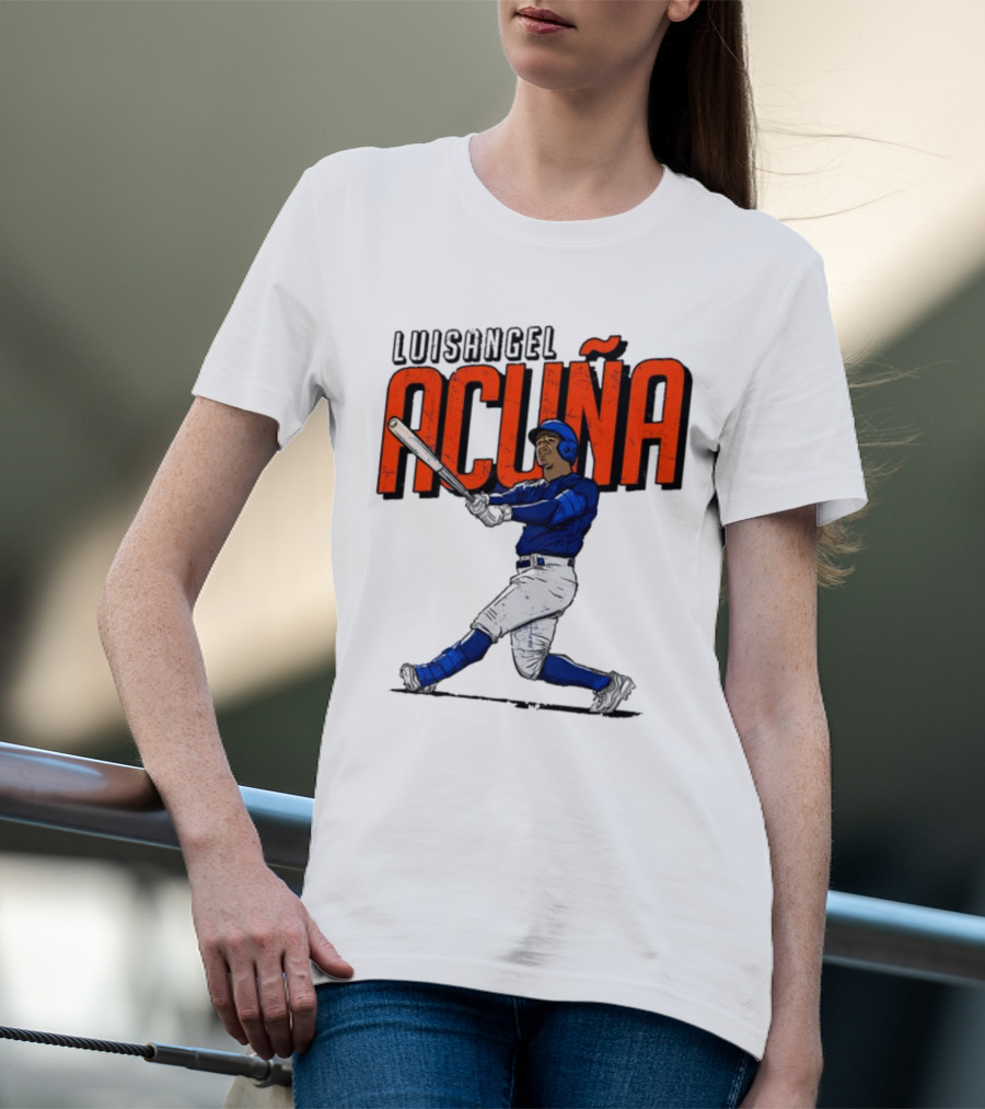 Luisangel Acuna Baseball Hitter Action T-Shirt