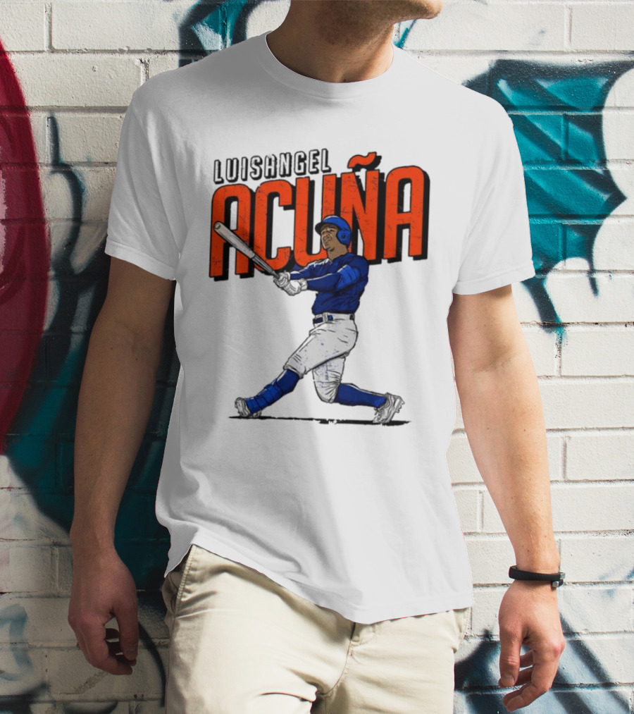 Luisangel Acuna Baseball Hitter Action T-Shirt