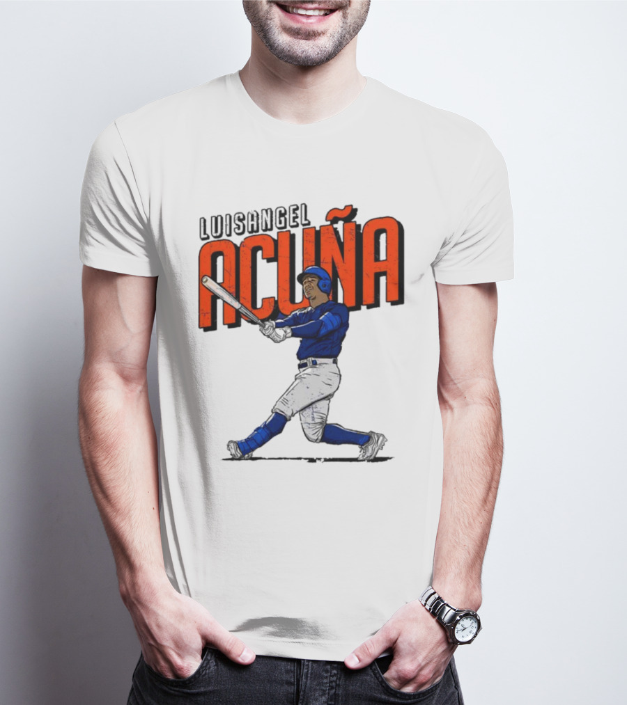 Luisangel Acuna Baseball Hitter Action T-Shirt