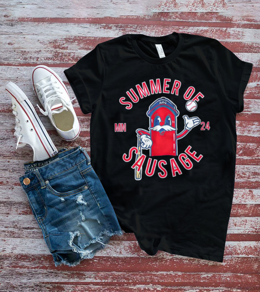 Summer Of Sausage MN Baseball Mascot 24 T-Shirt