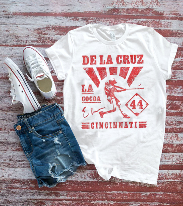 De La Cruz LA Cocoa Cincinnati Reds 44 Signature T-Shirt