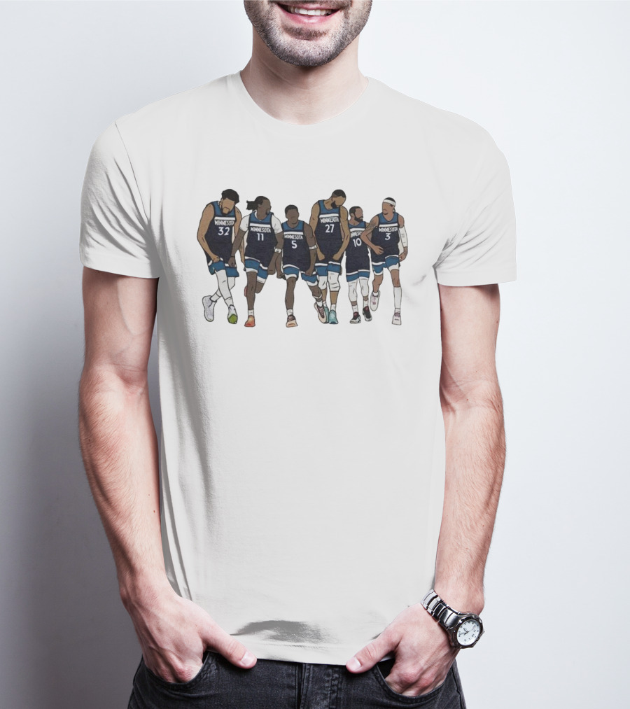 Kat Naz Ant Rudy Conley Amp Mcdaniels Minnesota Basketball Team Players T-Shirt
