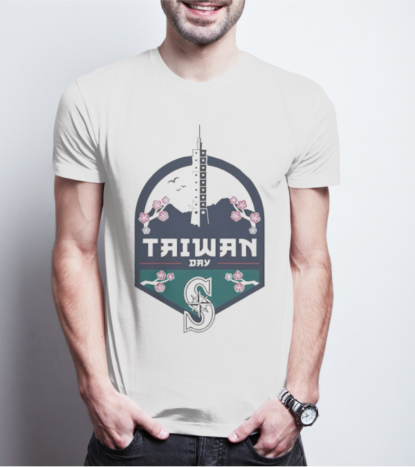 Taiwan Night Mariners Sakura Skyline T-Shirt