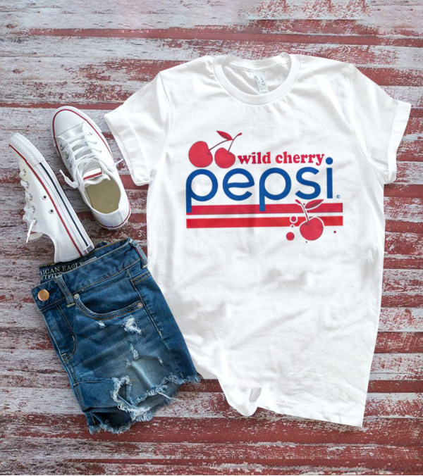 Pepsi Wild Cherry Retro Logo With Cherries T-Shirt