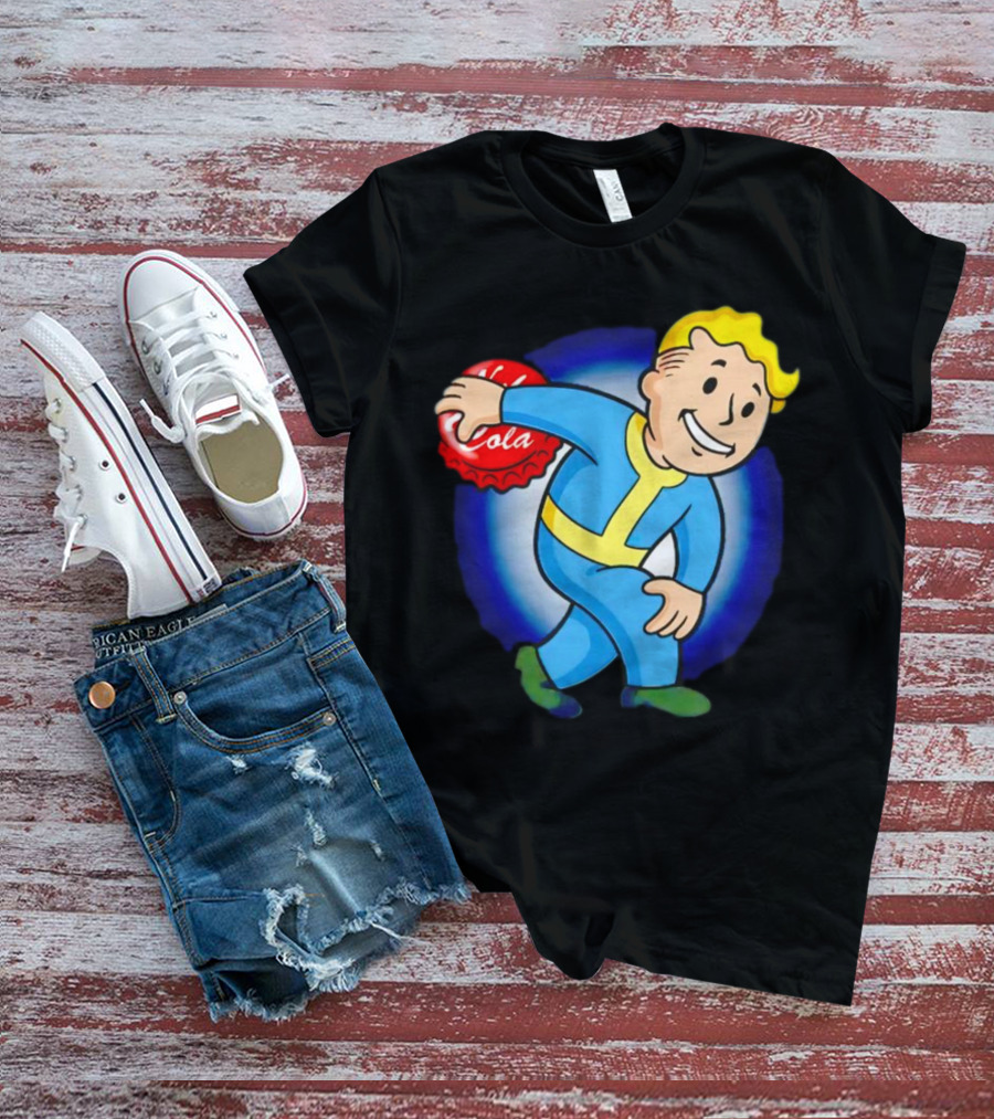 Vault Boy Nuka Cola Discobolus Pose T-Shirt