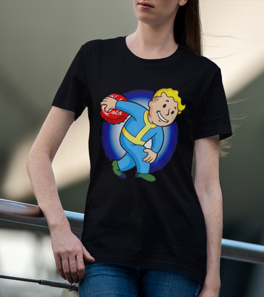 Vault Boy Nuka Cola Discobolus Pose T-Shirt
