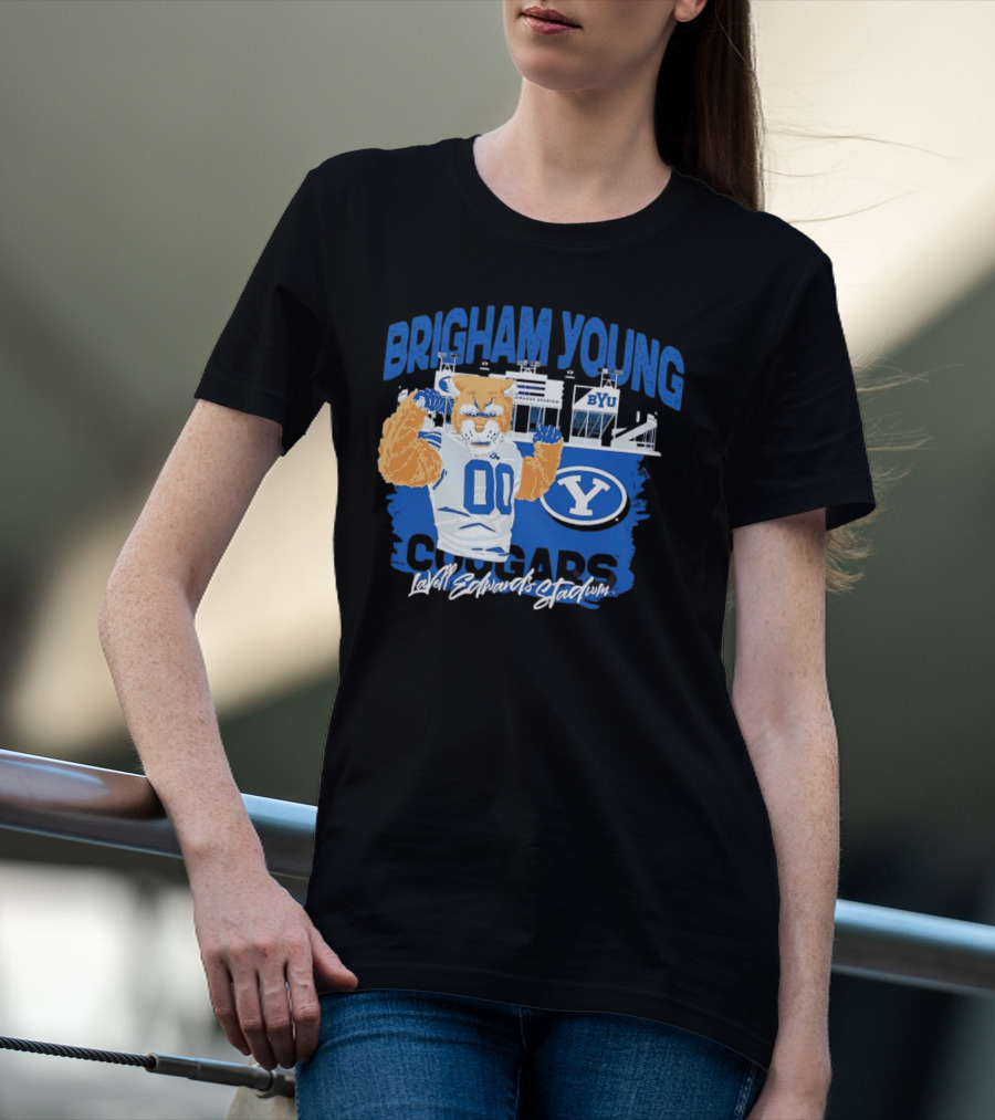 Brigham Young Cougars BYU Lavell Edwards Stadium T-Shirt