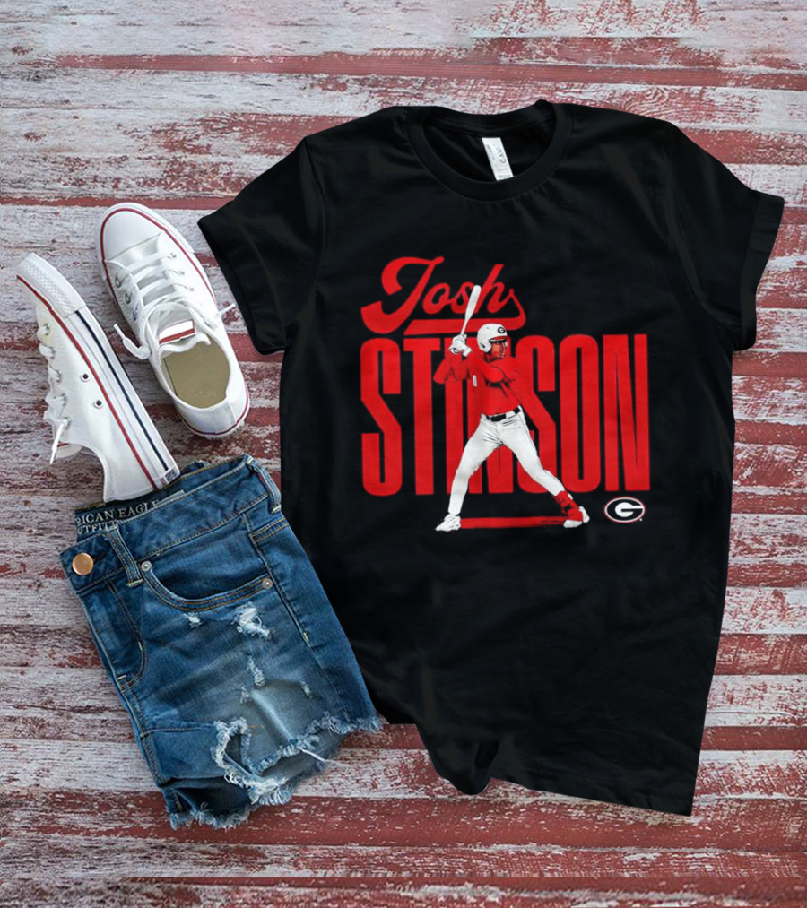 Josh Stinson Georgia Baseball Player Collage NCAA T-Shirt