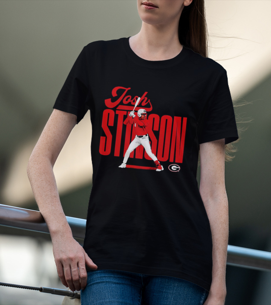 Josh Stinson Georgia Baseball Player Collage NCAA T-Shirt