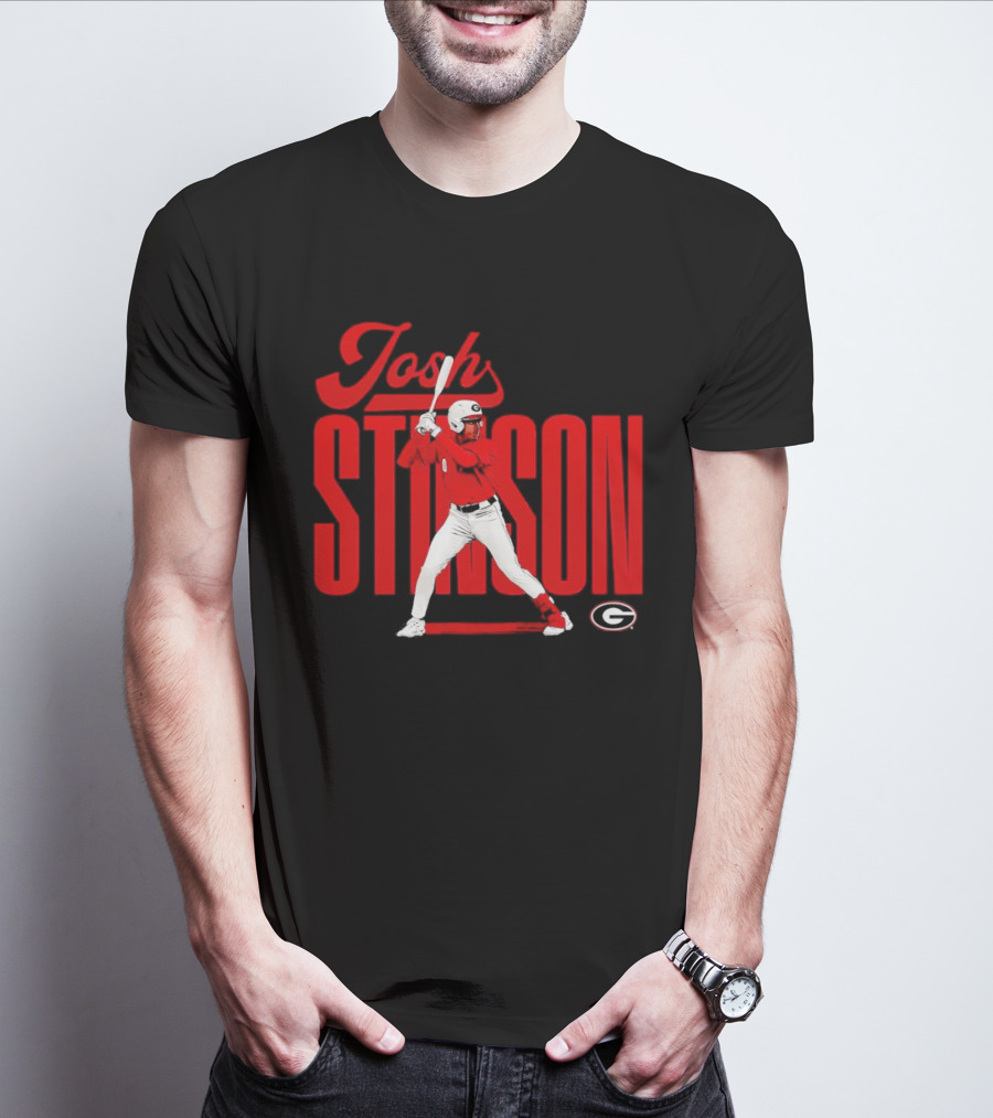 Josh Stinson Georgia Baseball Player Collage NCAA T-Shirt