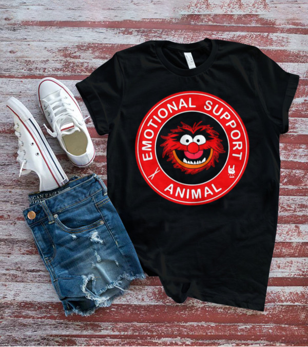 Emotional Support Animal Muppets Face Circle T-Shirt