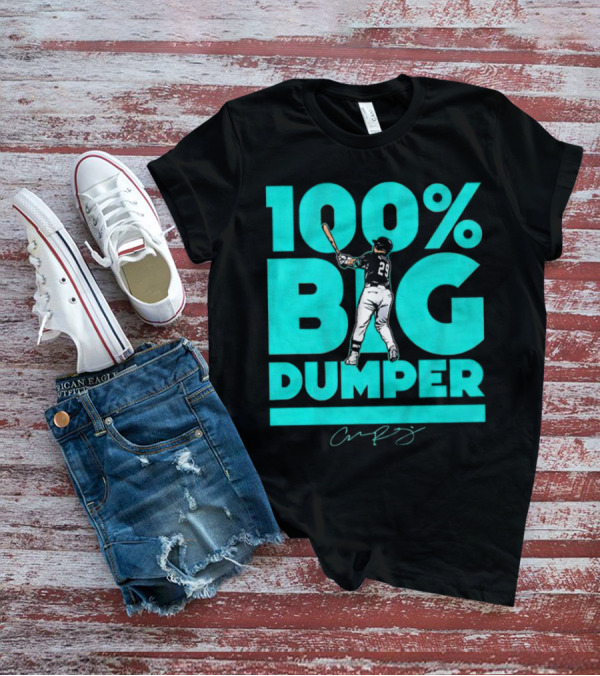 100% Big Dumper Player 29 Baseball Signature T-Shirt