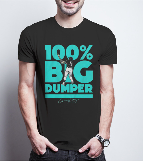 100% Big Dumper Player 29 Baseball Signature T-Shirt