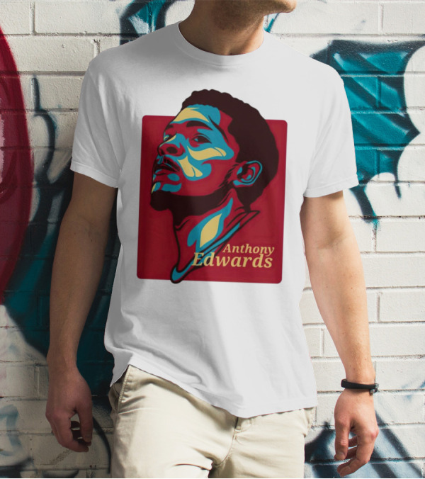 Anthony Edwards Minnesota Timberwolves NBA Player T-Shirt