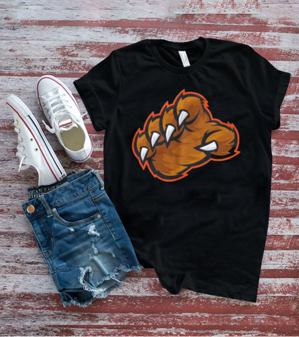 The Claw Bears Football Fierce Paw T-Shirt