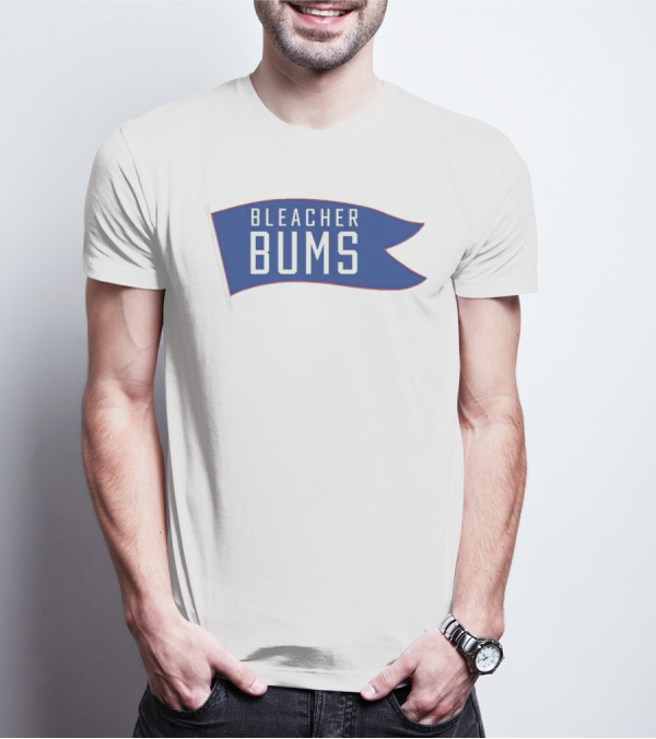 Bleacher Bums Blue Flag Banner T-Shirt
