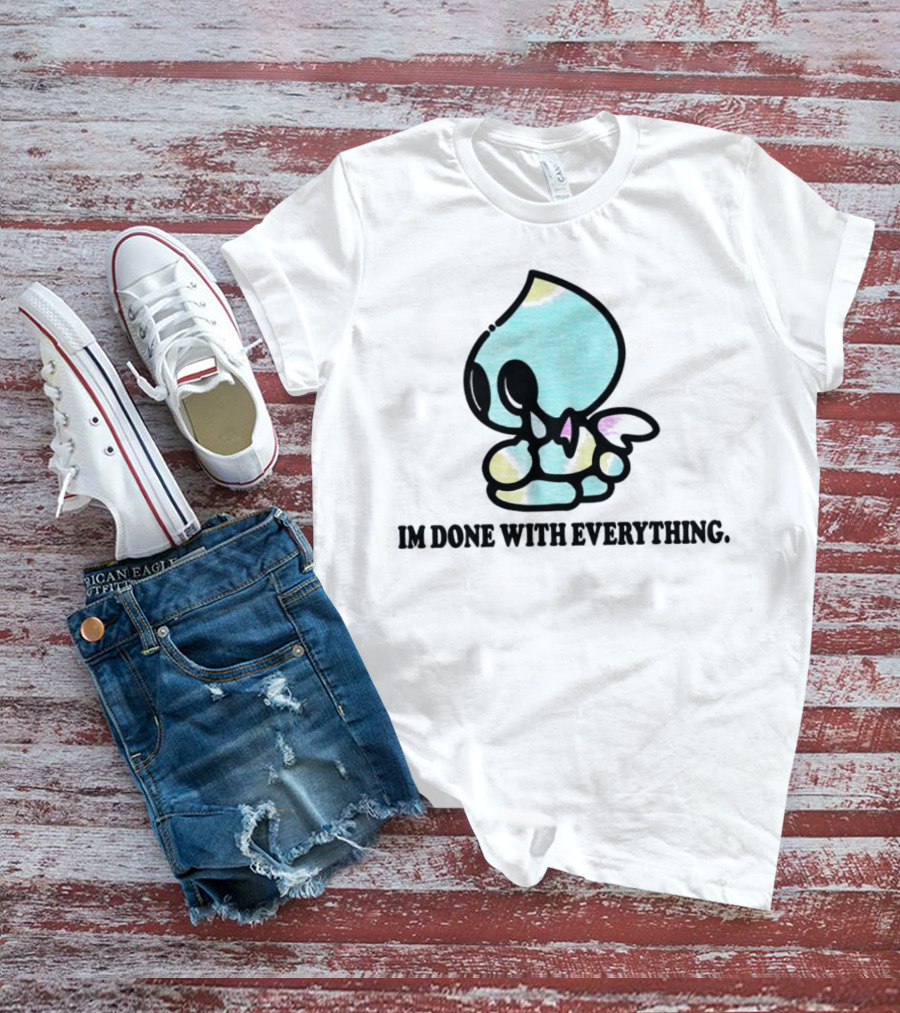 Chaos I'm Done With Everything Pastel Skull Character T-Shirt