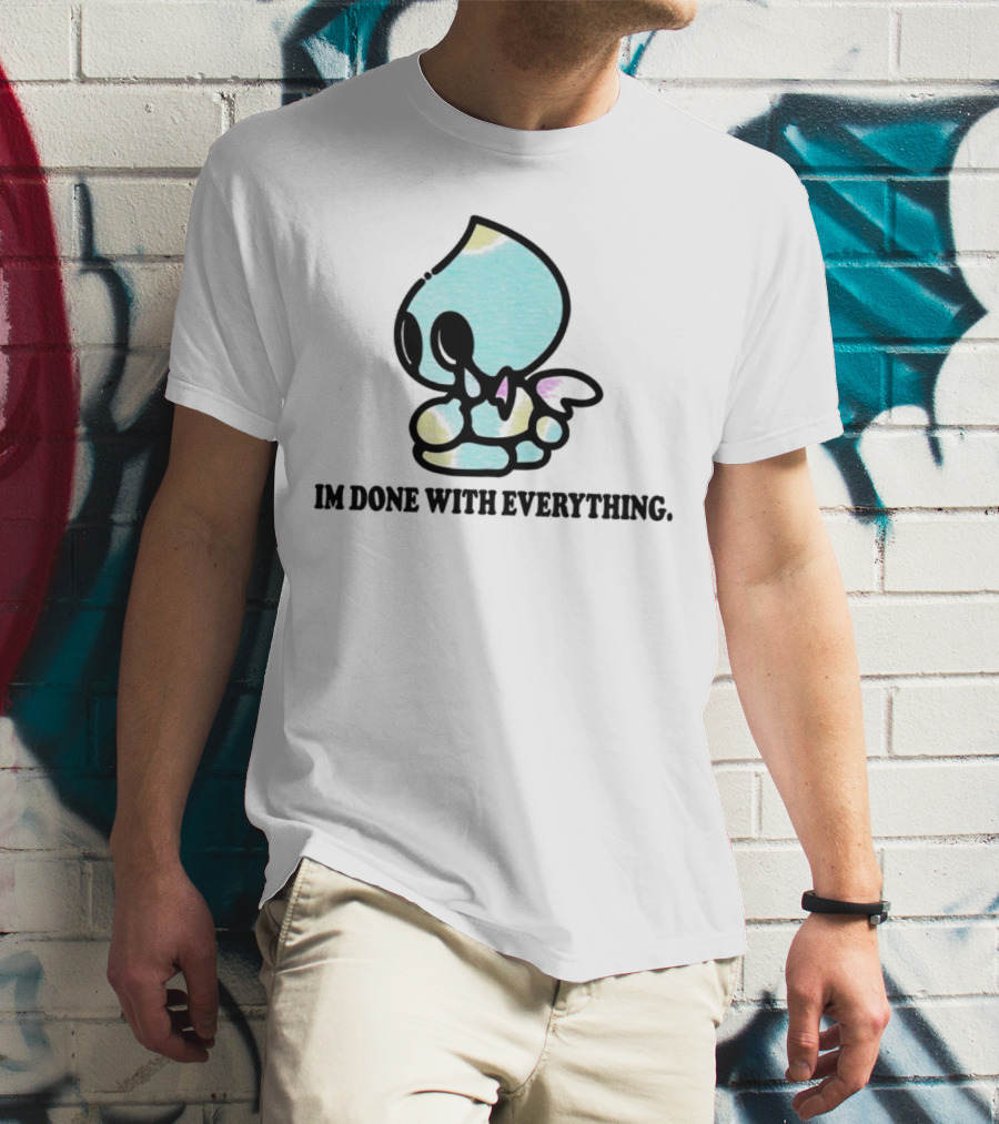 Chaos I'm Done With Everything Pastel Skull Character T-Shirt
