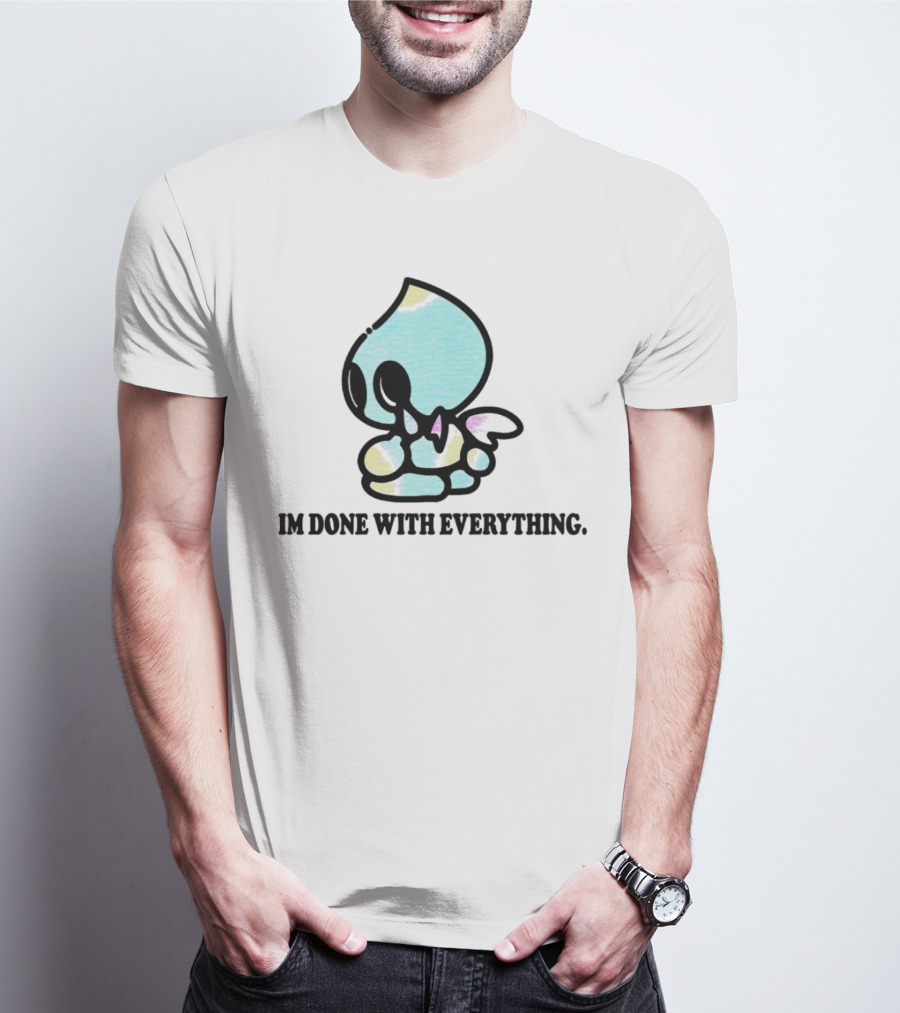 Chaos I'm Done With Everything Pastel Skull Character T-Shirt