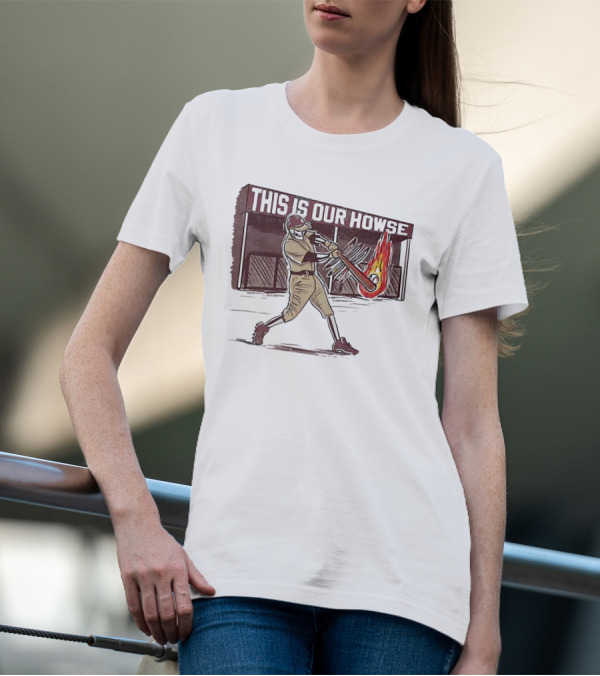 This Is Our Howse Baseball Flaming Bat Swing T-Shirt