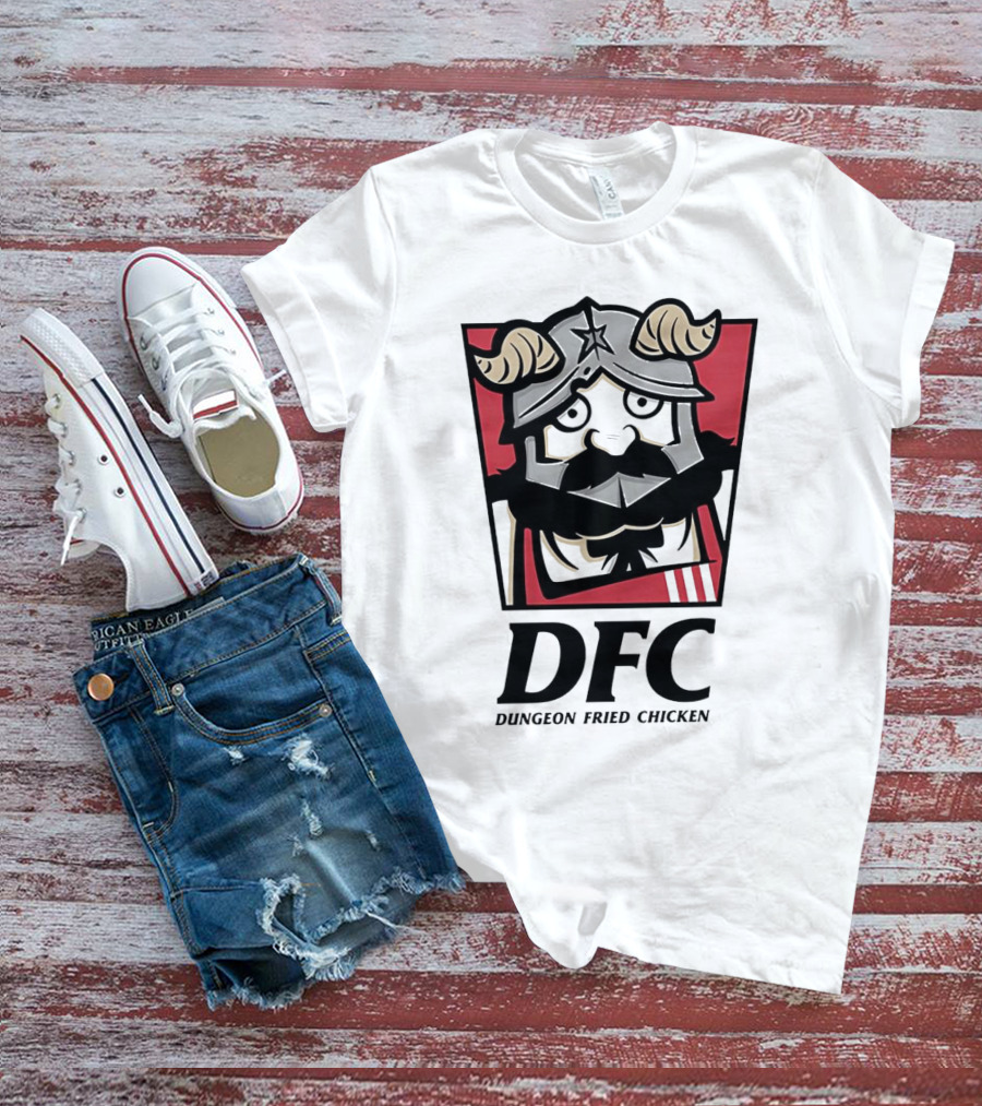 DFC Dungeon Fried Chicken Knight Helmet T-Shirt
