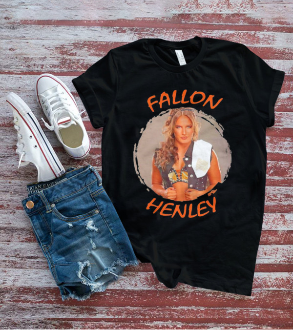 Fallon Henley WWE Bold Image With Studded Vest And Headband T-Shirt