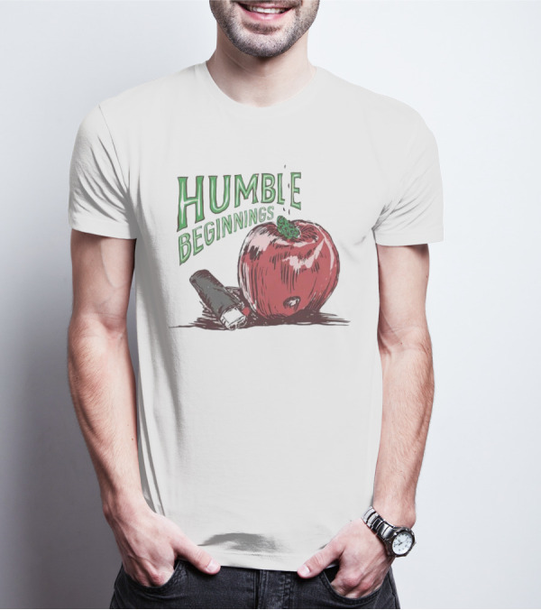 Humble Beginnings Apple With Pencil T-Shirt