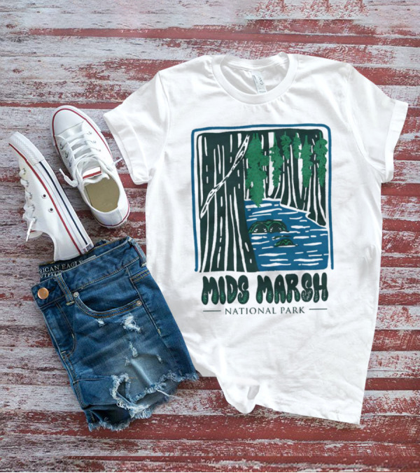Mids Marsh National Park Forest River Scene T-Shirt