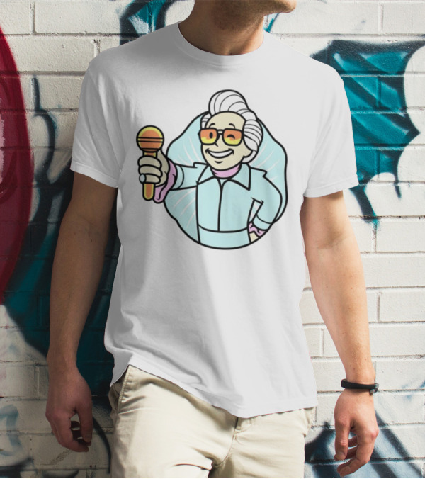 Vault Boy Elvis Microphone T-Shirt