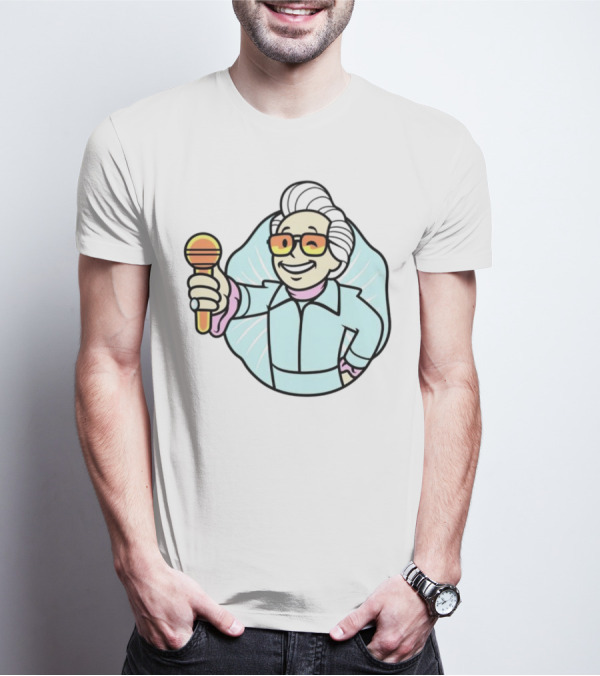 Vault Boy Elvis Microphone T-Shirt