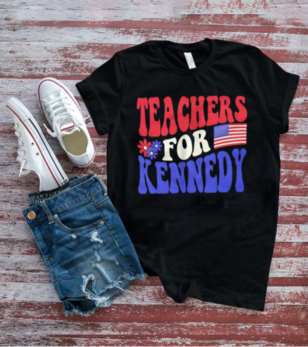 Teachers For Kennedy American Flag T-Shirt