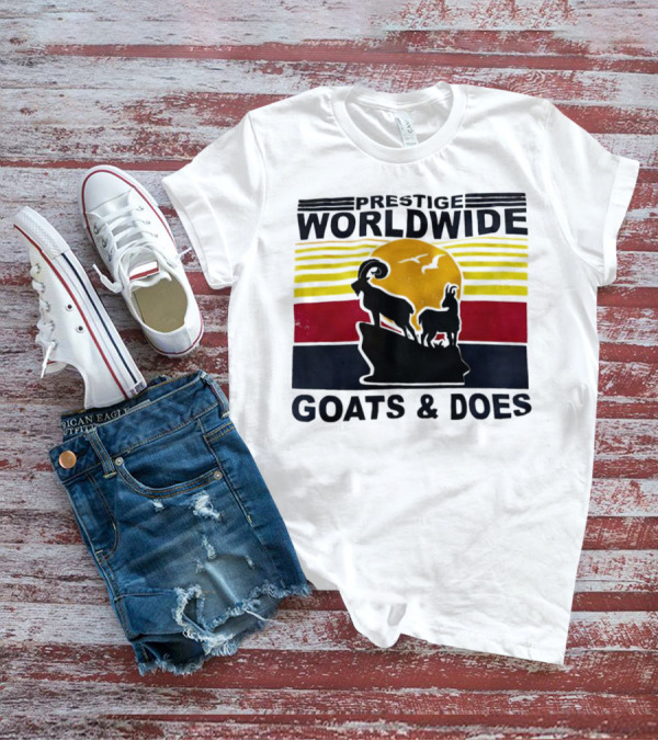 Prestige Worldwide Goats And Does Vintage Sunset T-Shirt