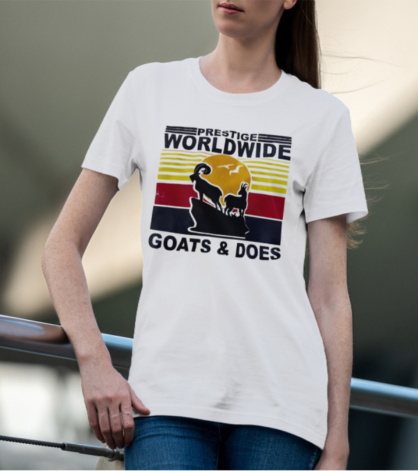 Prestige Worldwide Goats And Does Vintage Sunset T-Shirt
