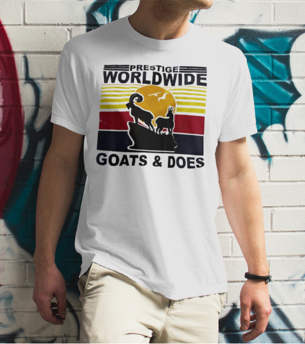 Prestige Worldwide Goats And Does Vintage Sunset T-Shirt