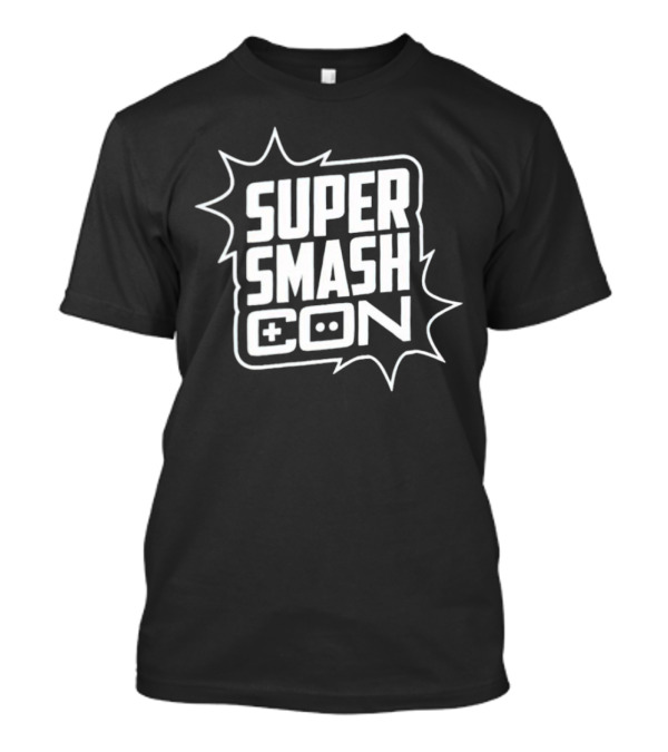 Super Smash Con Nintendo Game Controller Logo Burst T-Shirt